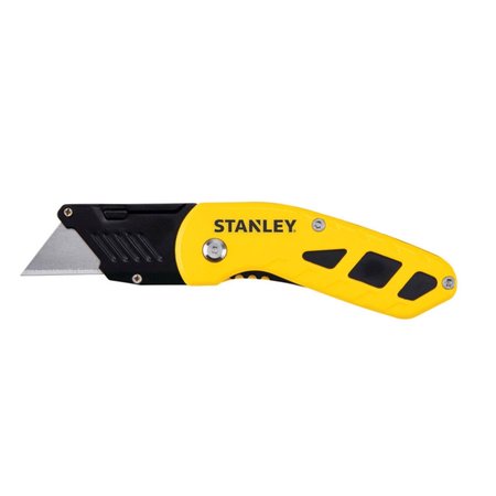 STANLEY 4" Folding Compact Utility Knife Black/Yellow 1 pc STHT10424